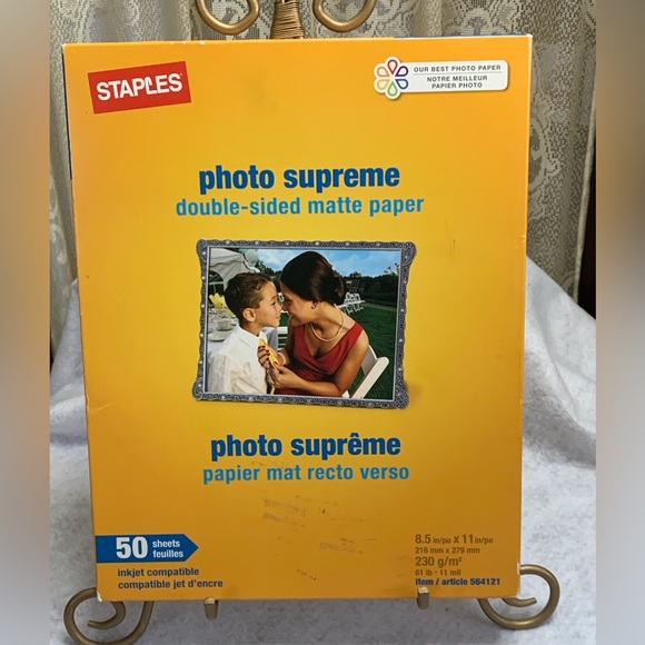 ⚠️ LAST CHANCE ⚠️ NIP STAPLES INKJET PHOTO SUPREME DOUBLE-SIDED MATTE PAPER - Picture 1 of 5